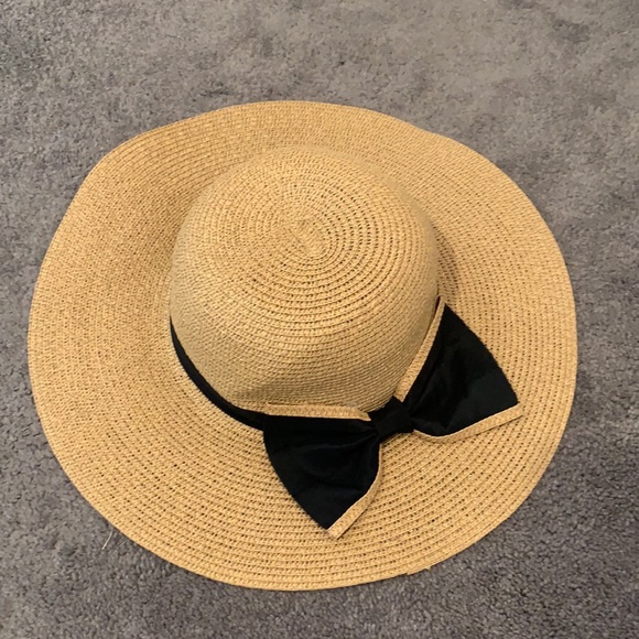 Straw hat with bow! main image 5